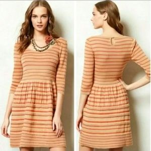 ANTHROPOLOGIE | Knitted and Knotted Elodie Striped Sweater Dress | Small